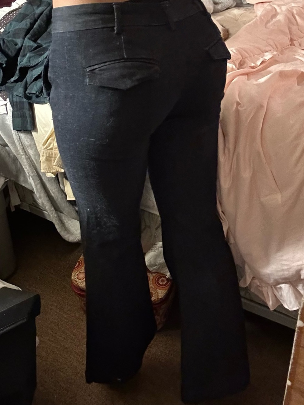 y2k low rise denim bootcut jeans